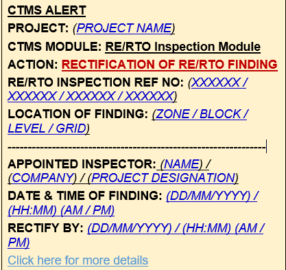 Templat Pesan Telegram RE/RTO