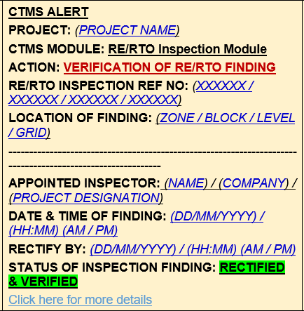 Templat Pesan Telegram RE/RTO