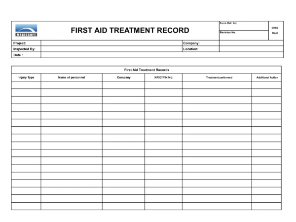 First Aid Treatment Records