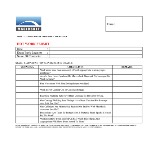 permit to work system